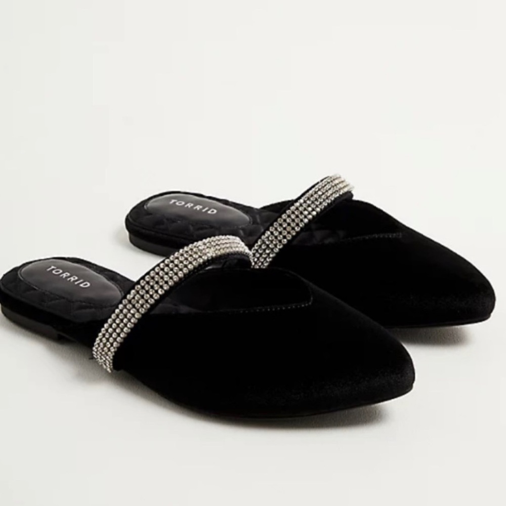 Torrid rhinestone pointed toe flat